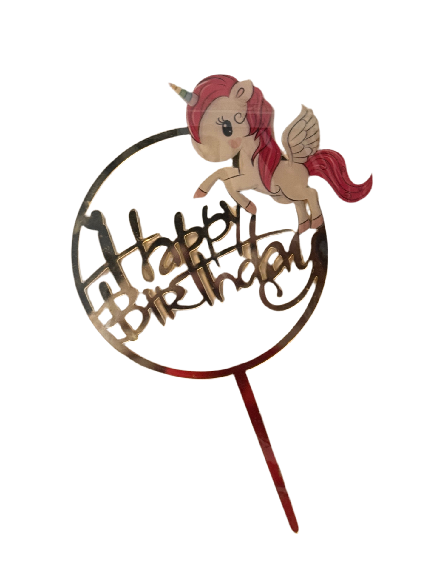 Happy Birthday “My Little Ponny” Cake Topper