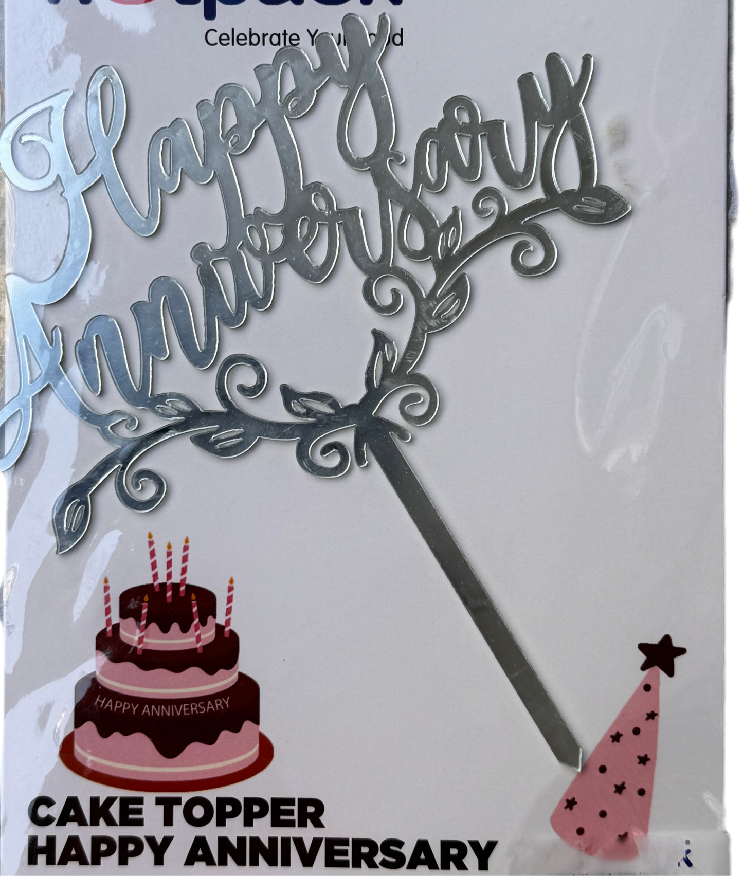 Happy Anniversary Cake Topper