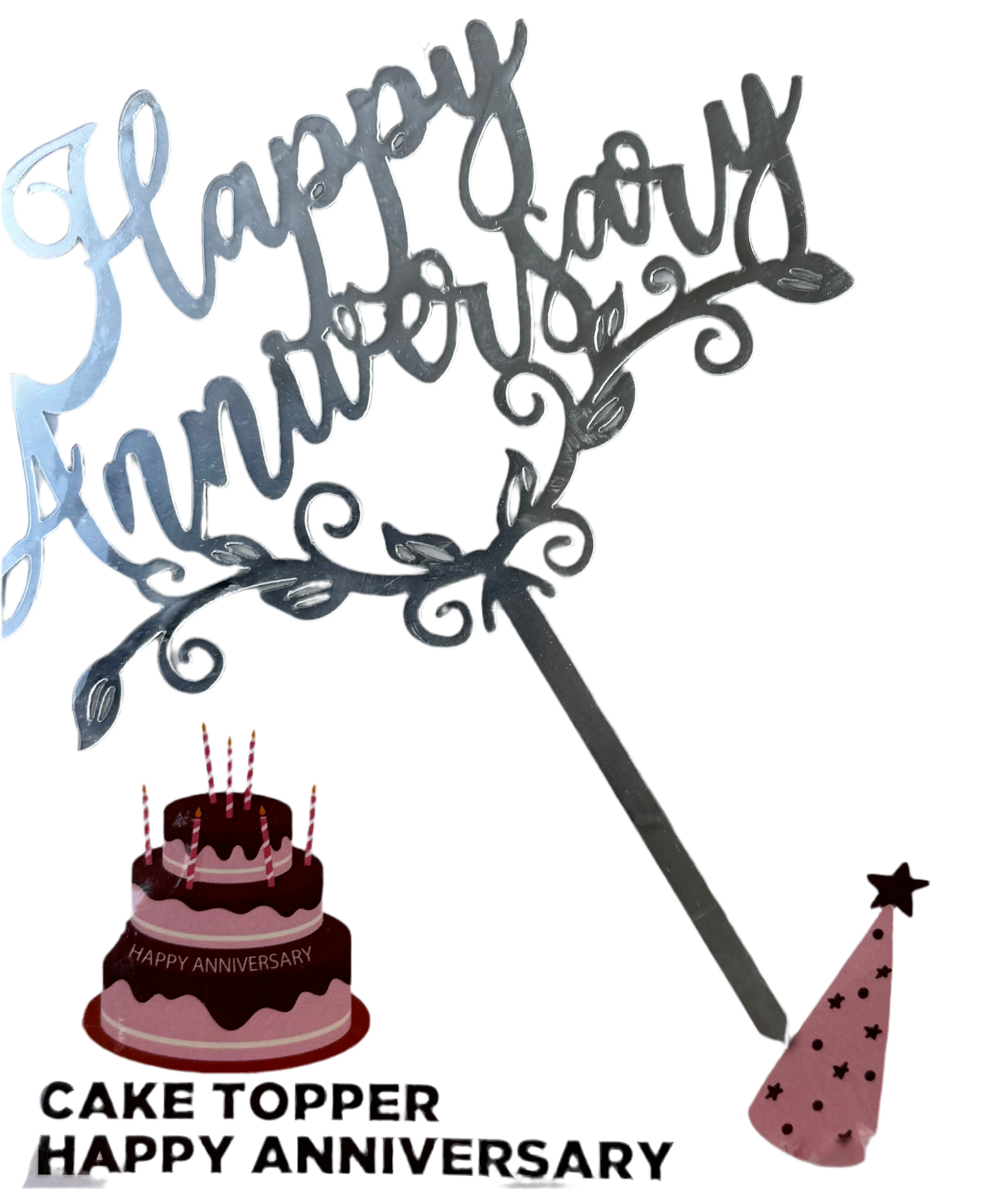 Happy Anniversary Cake Topper