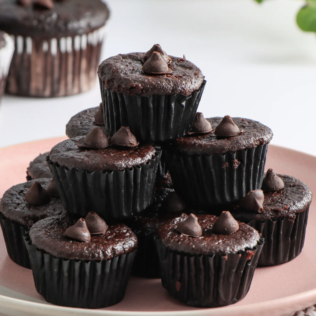 Gluten-free Vegan Double Chocolate Muffins