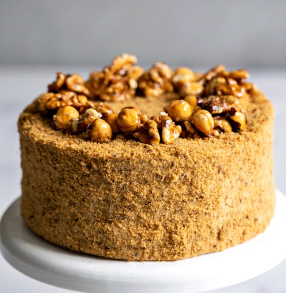 Vegan Caramel Honey Cake