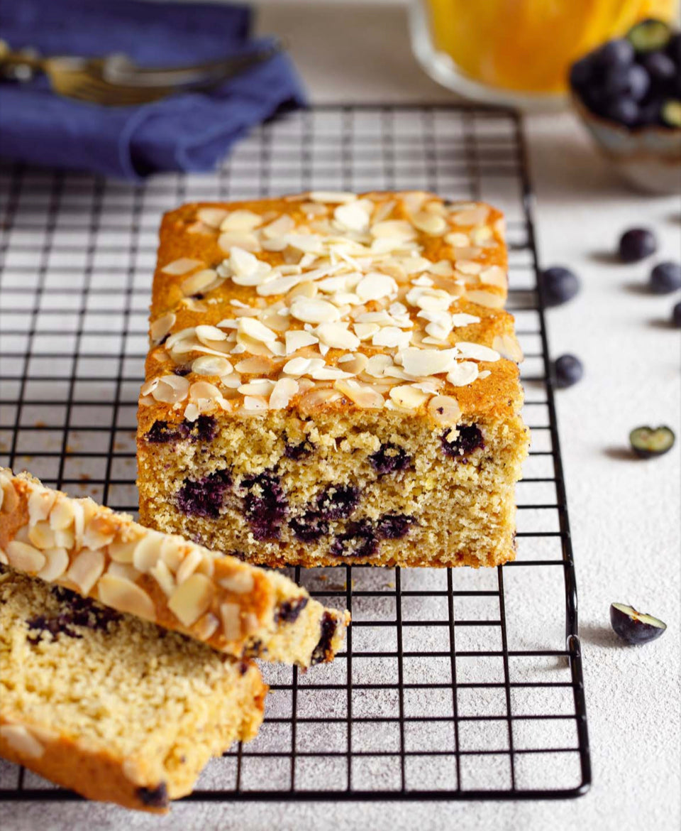 Low calorie gf Lemon Blueberry Loaf