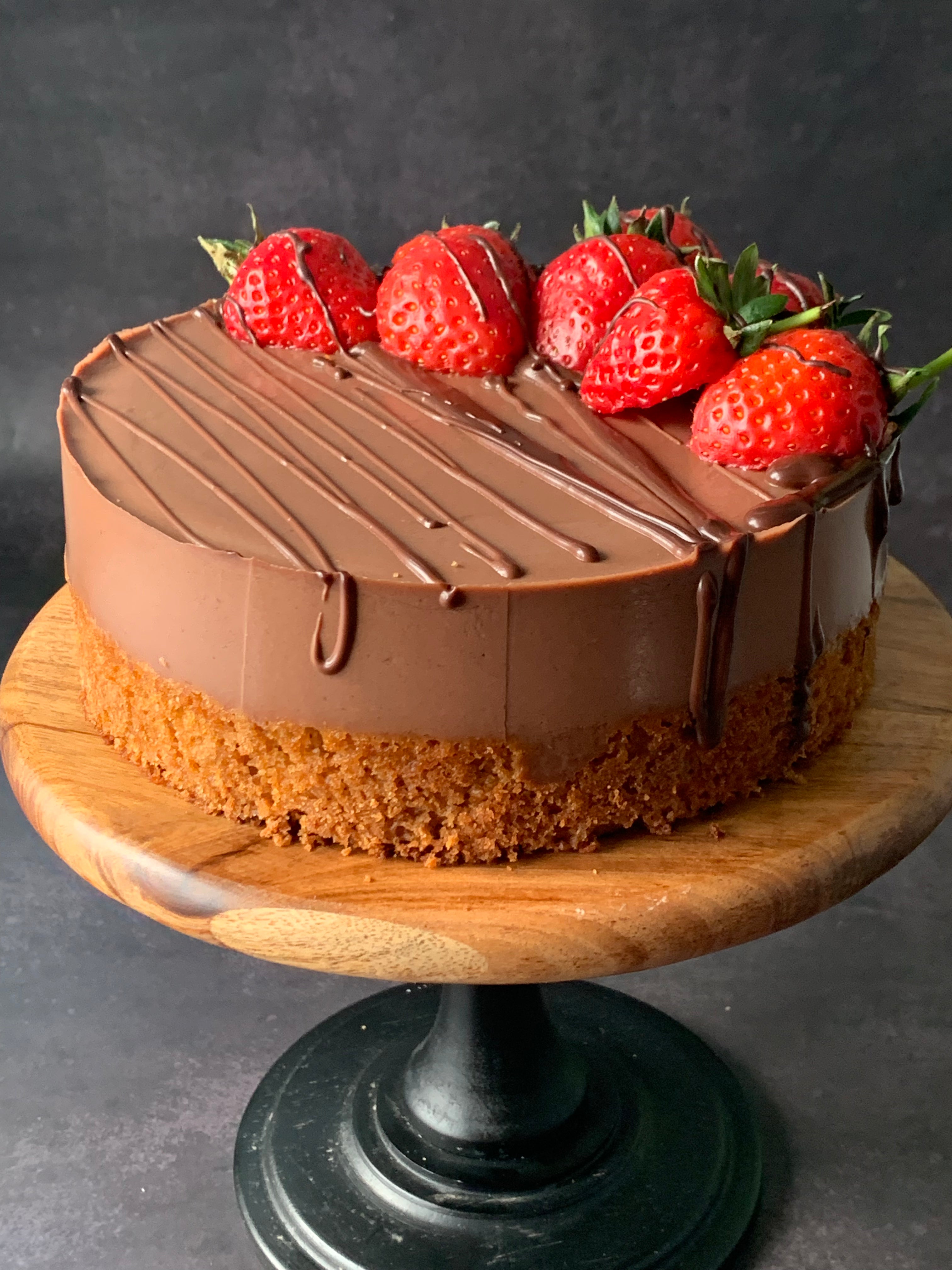 Low calorie high protein Chocolate Mousse Cake