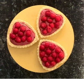 Raw Vegan Keto Raspberry Tarts