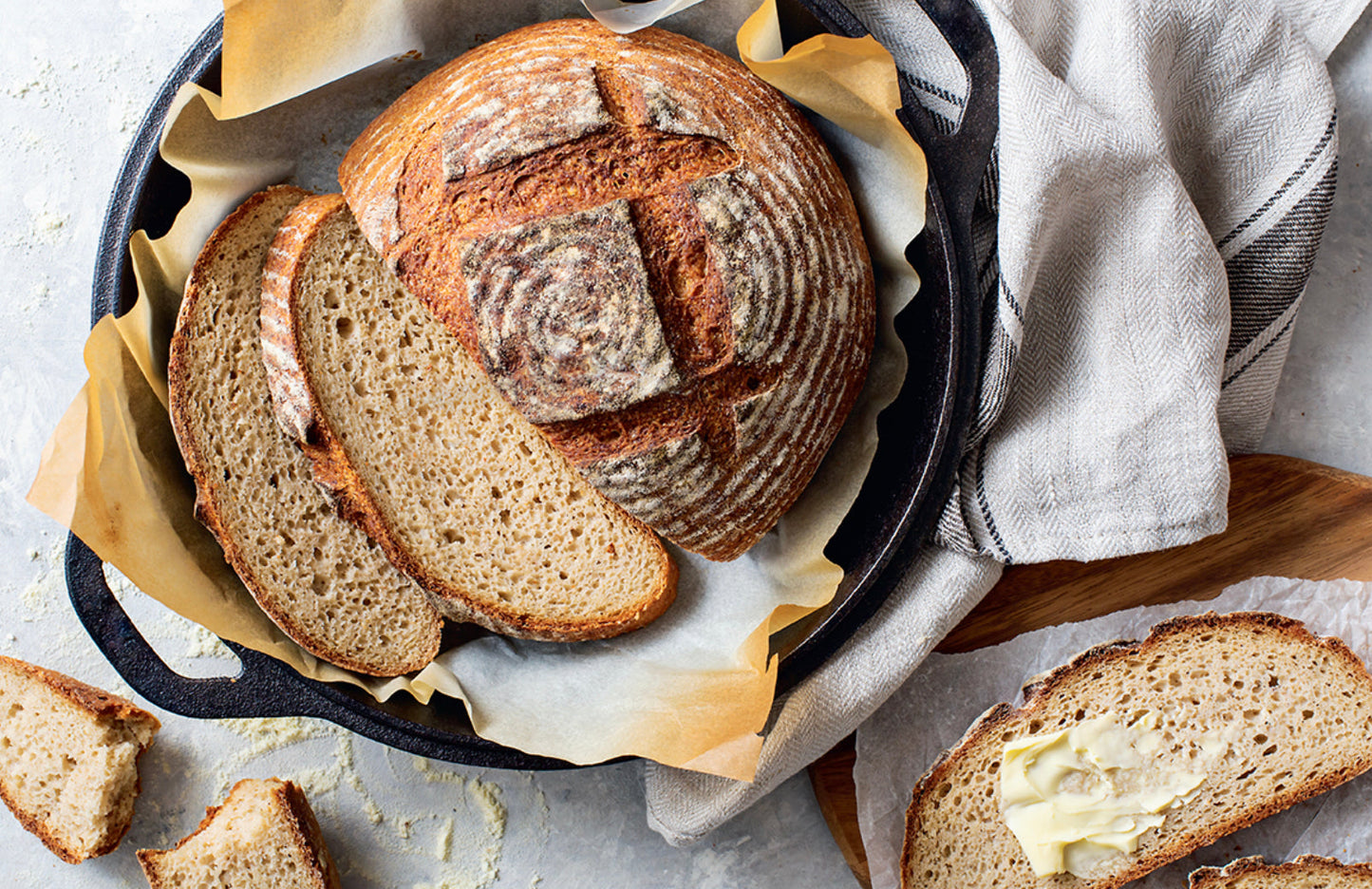 Gluten-free Vegan Artisan Dark Loaf