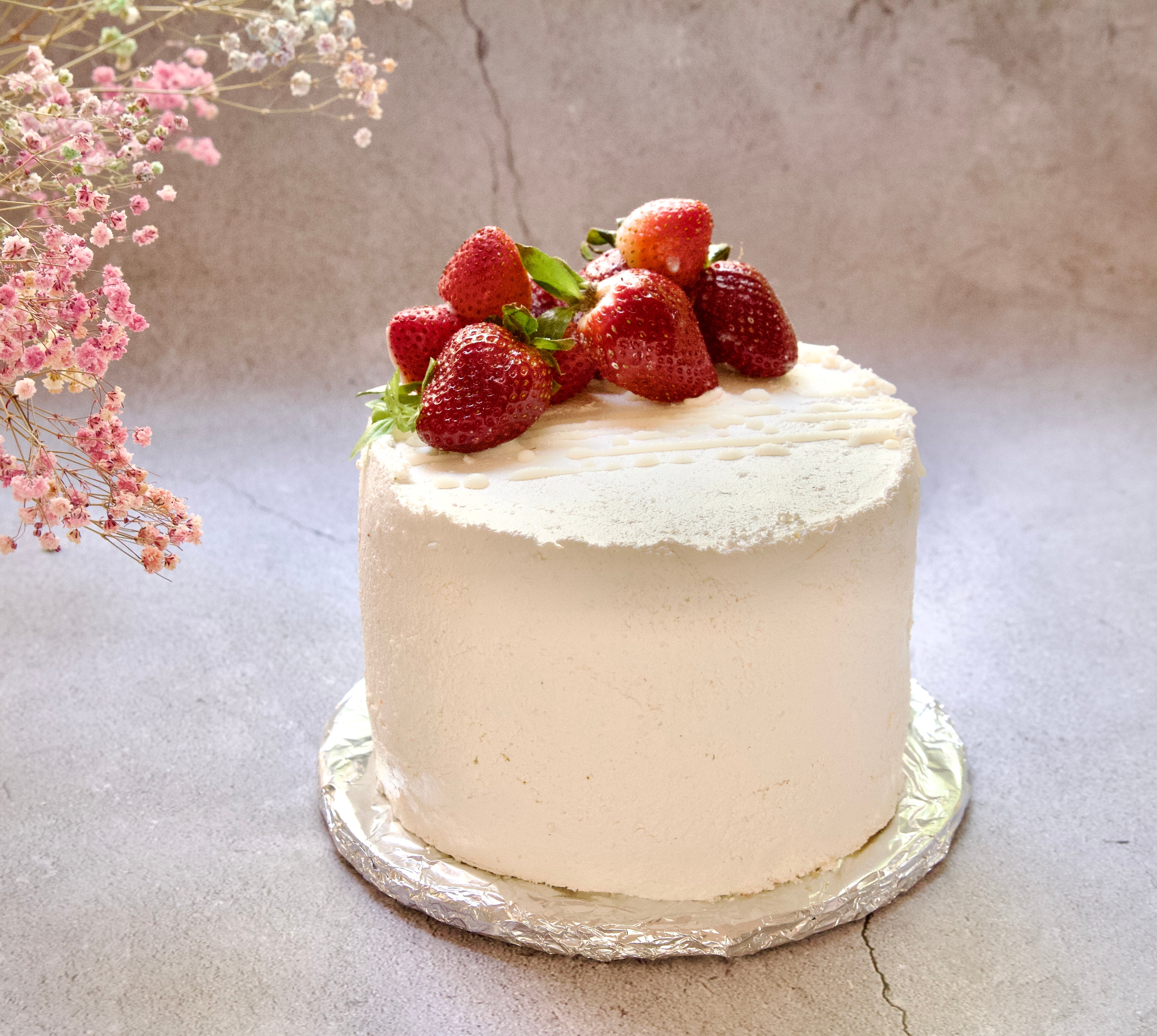 Dairy free GF Vanilla Cake with Creamy Vanilla Frosting