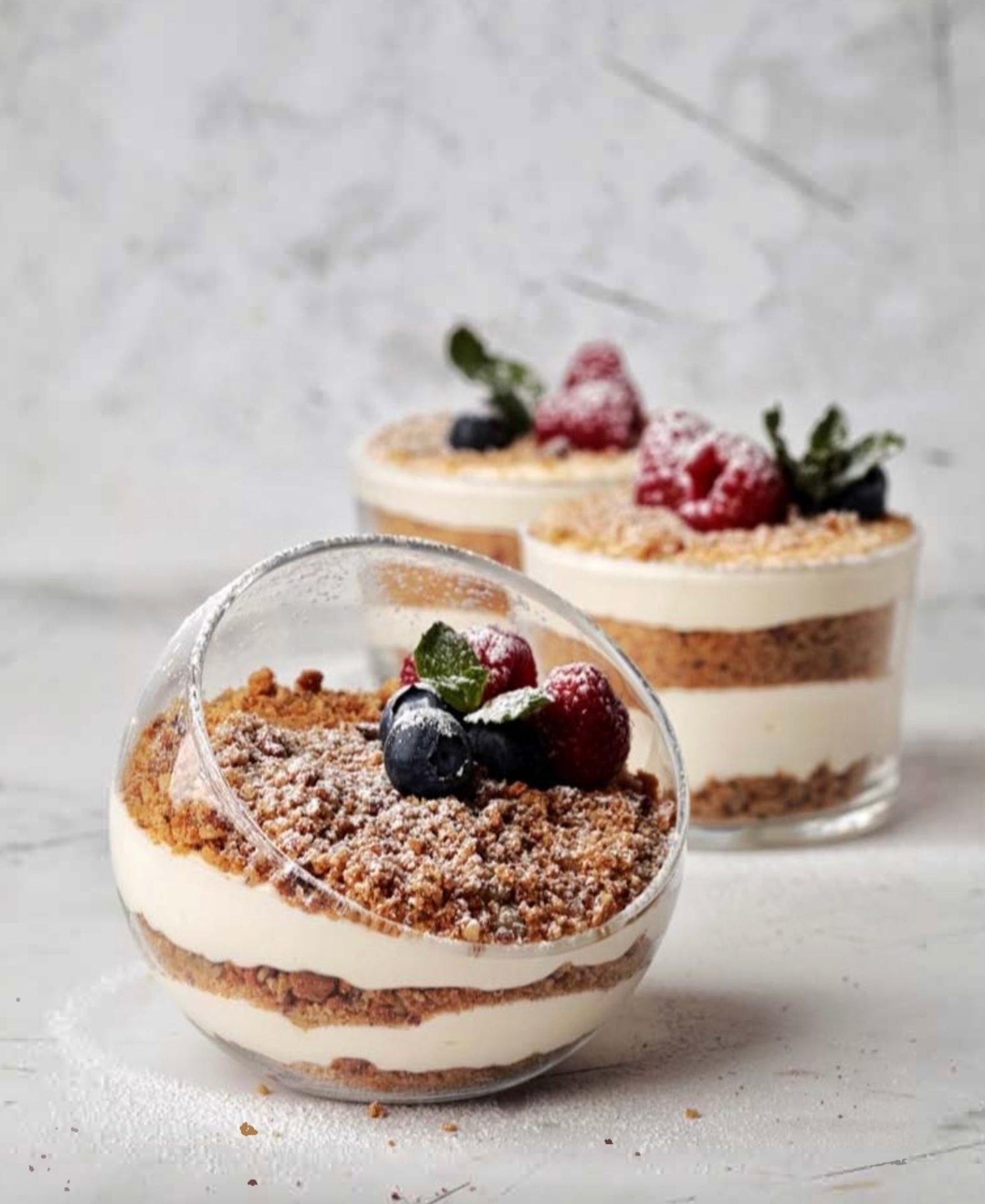 Low calorie/high protein honey cake in a cup