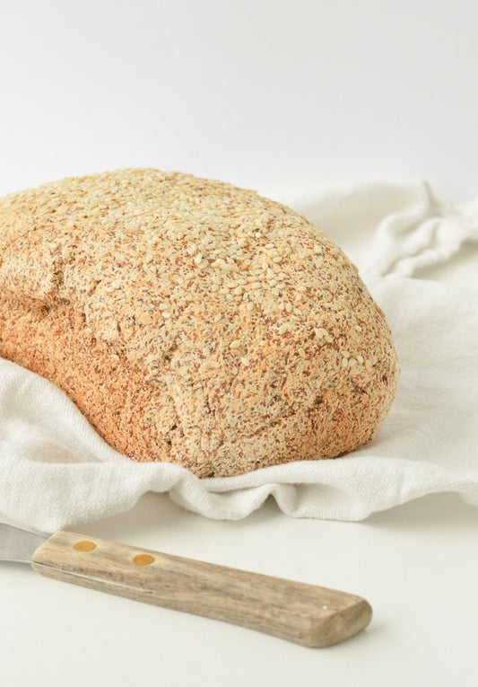 Keto Vegan GF Low Calorie Chia Seeds Bread Loaf