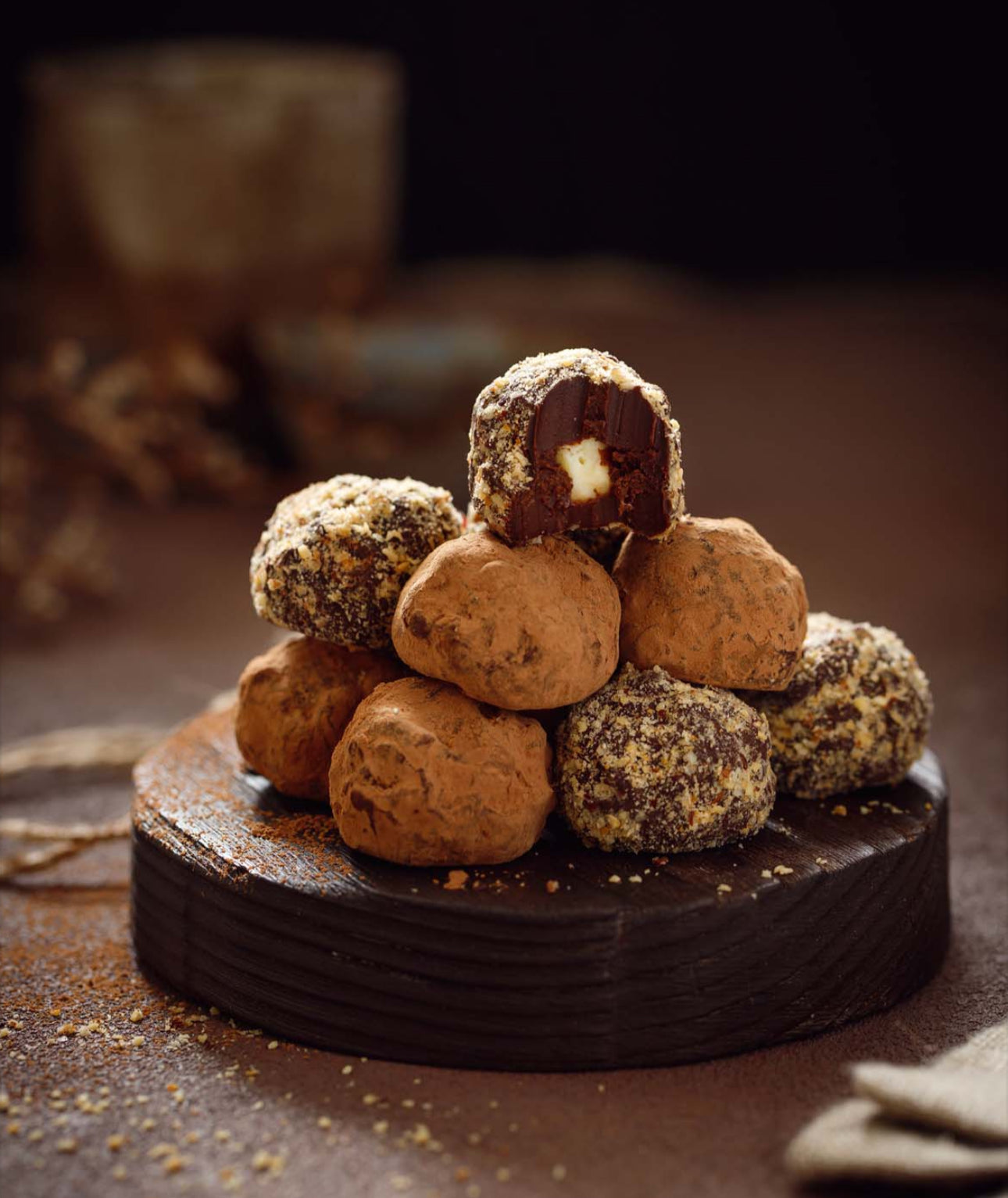 Rawsome Gourmet Blue Cheese & Walnut Chocolate Truffles, Gluten-free, Keto
