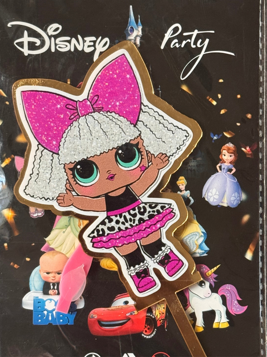 Disney acrylic cake topper