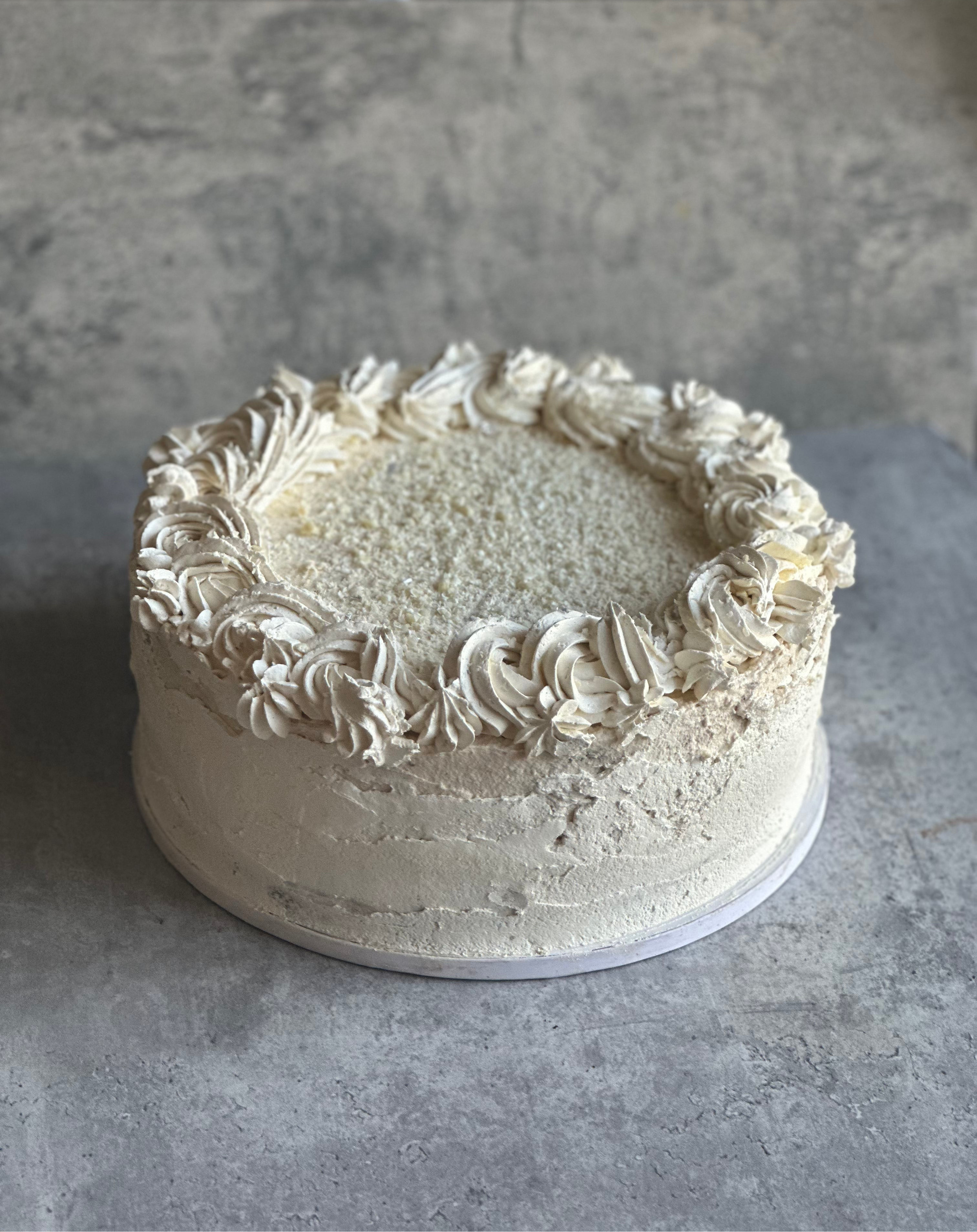 Dairy free GF Vanilla Cake with Creamy Vanilla Frosting