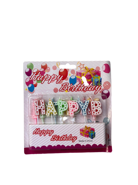 “Happy Birthday” Candles