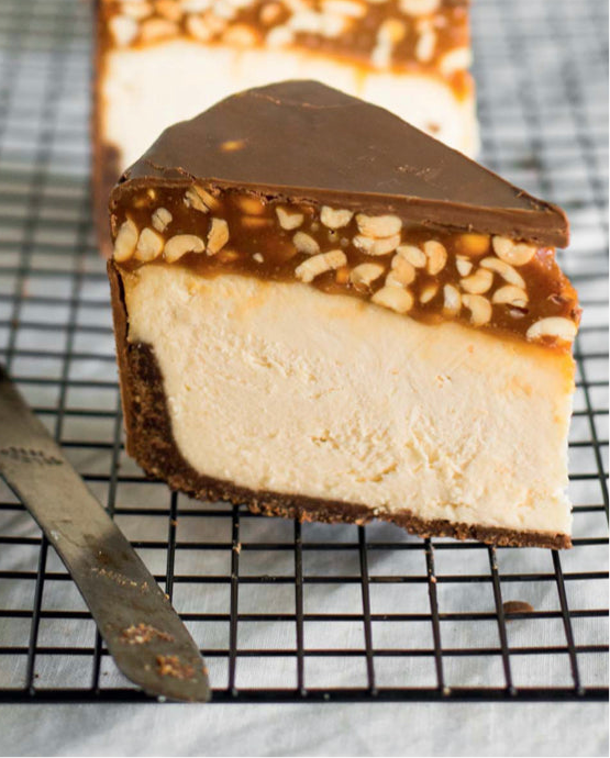 Vegan Snickers Cheesecake