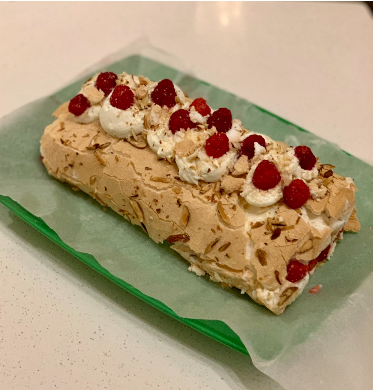 Gluten-free -free High Protein Swiss Meringue Roll