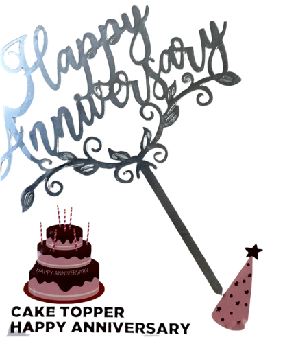 Happy Anniversary Cake Topper