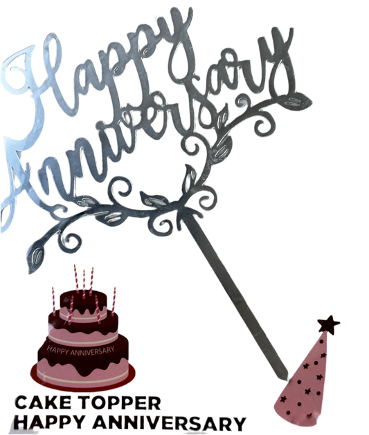 Happy Anniversary Cake Topper