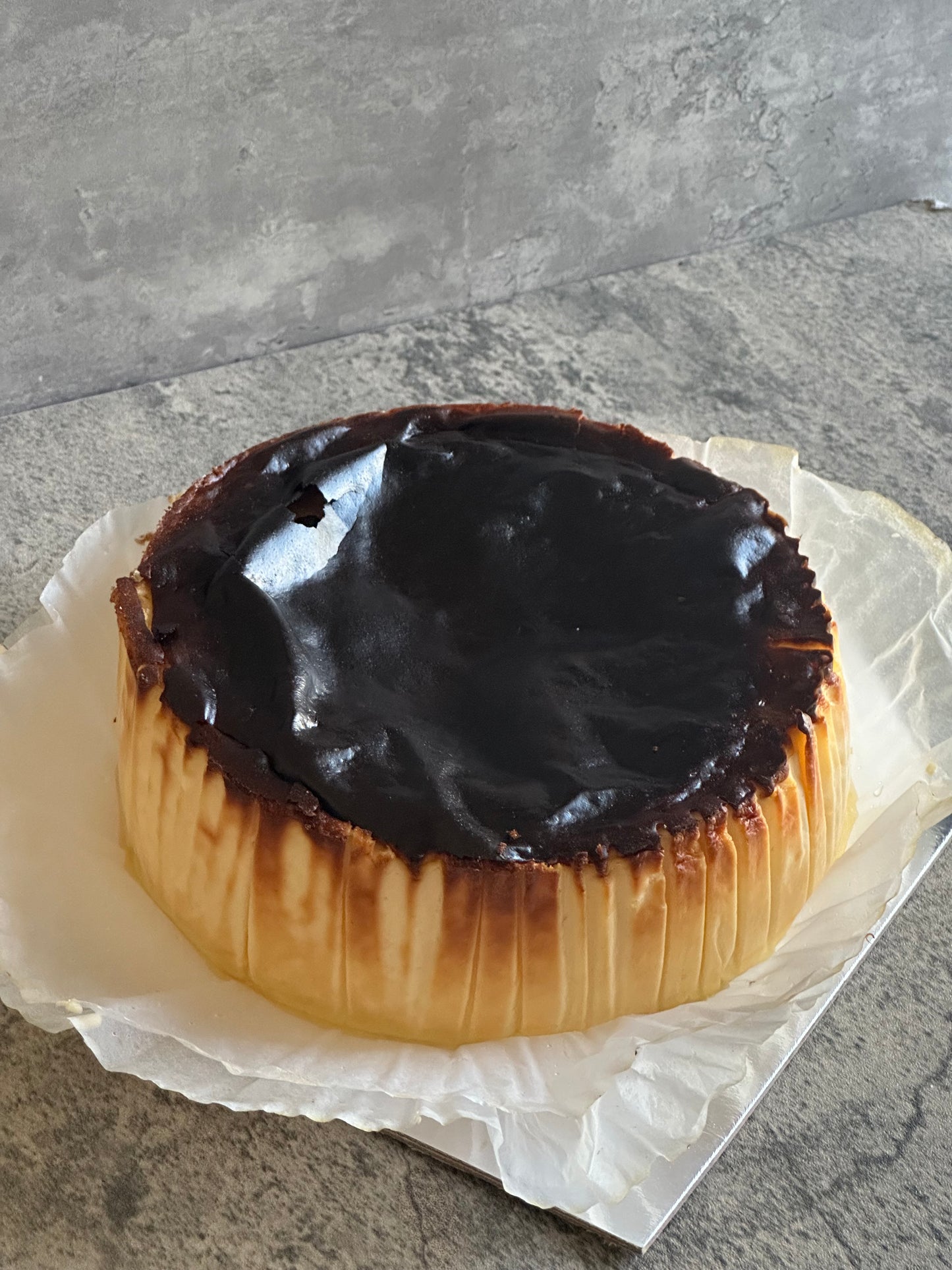 High ptotein San Sebastián Cheesecake