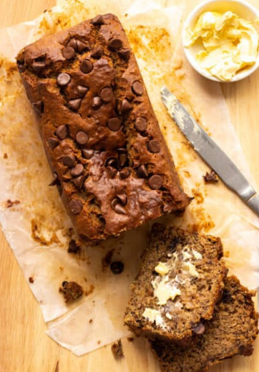 Low calorie chocolate banana bread