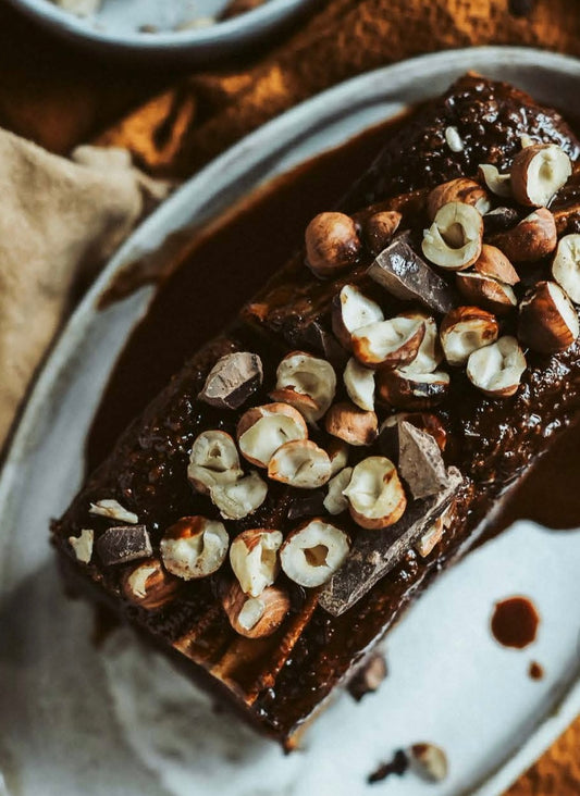 GV Vegan Chocolate Banana and Hazelnut loaf