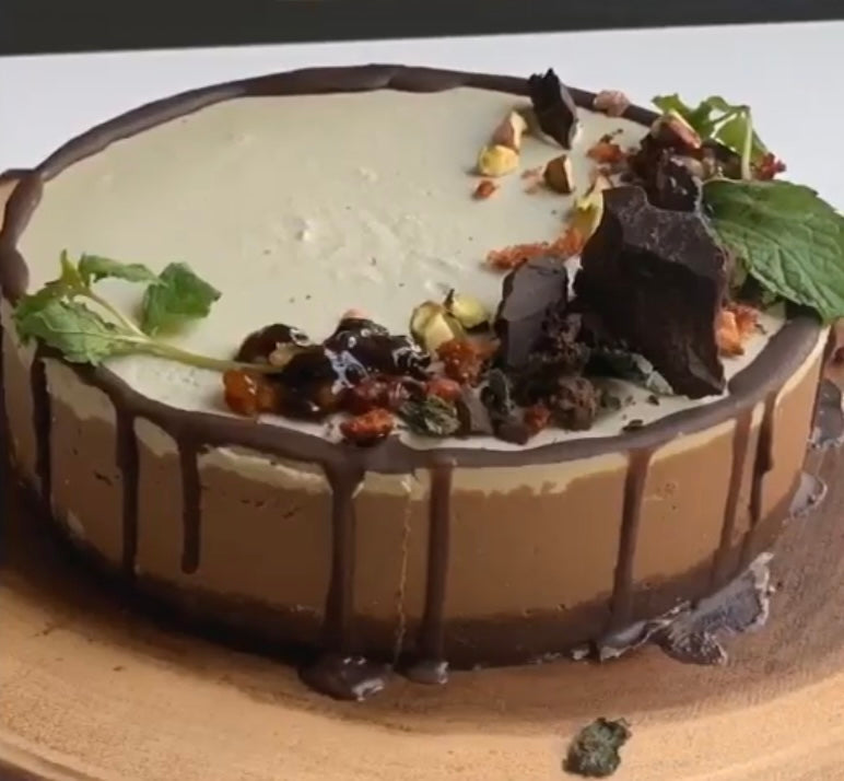 Raw Vegan Chocolate Mint Cake