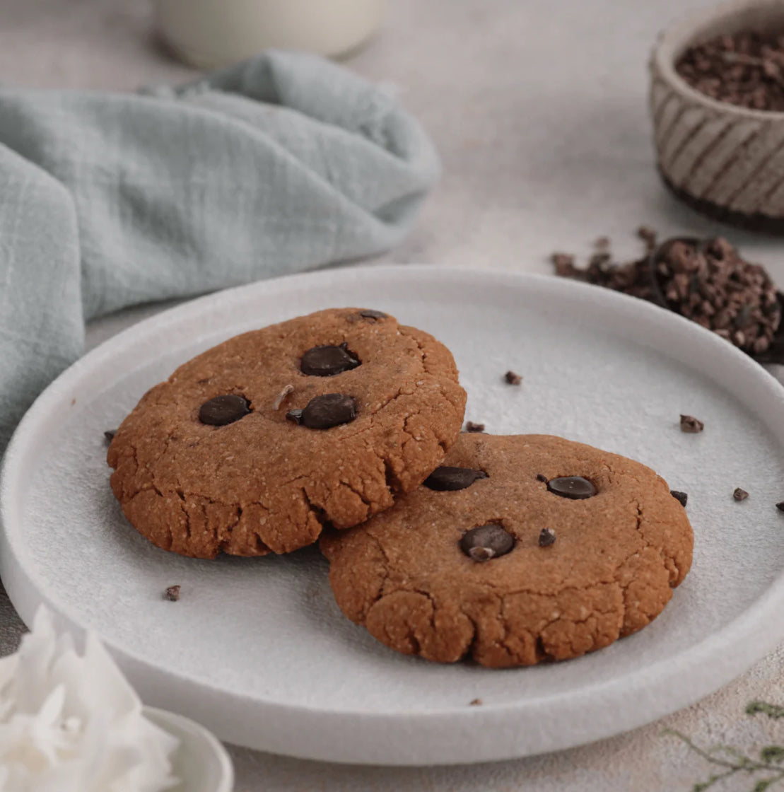Keto Vegan Chocolate Chip Cookies