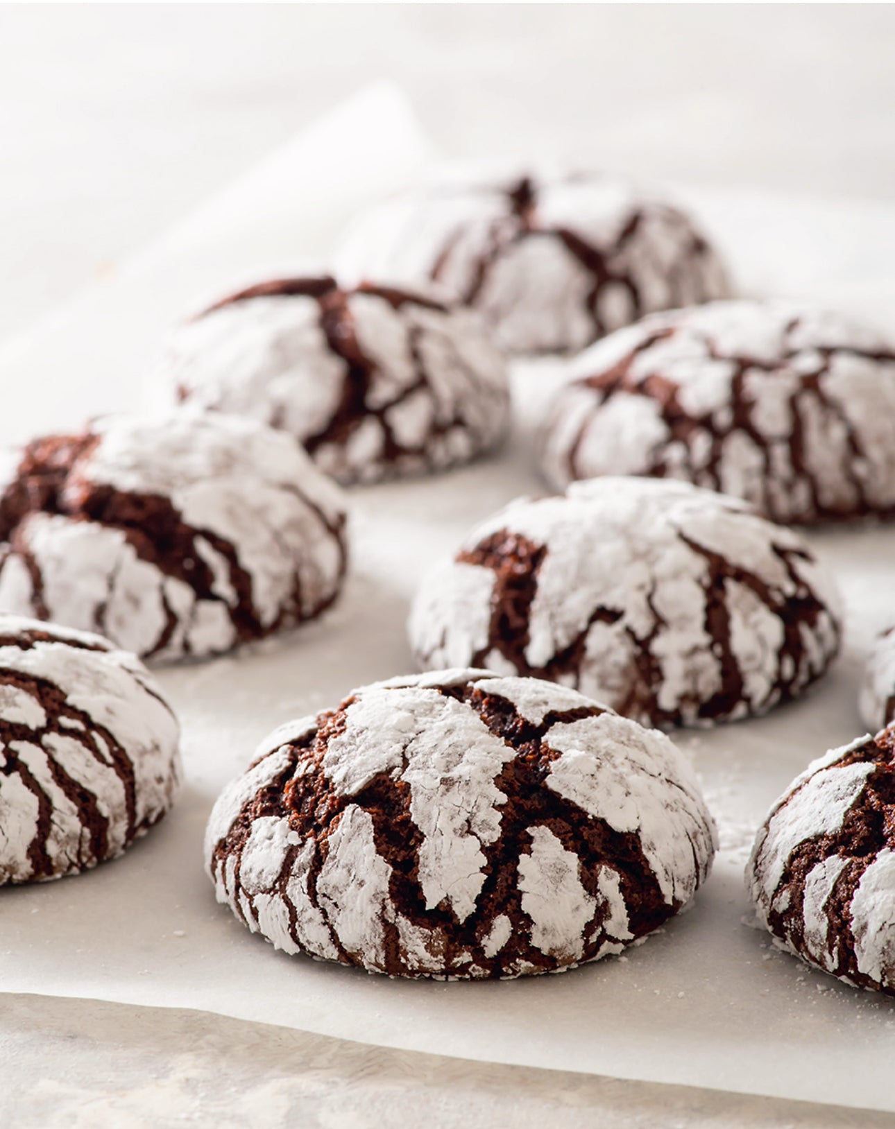 Gluten-free Dairy-free chocolate crinkle cookies