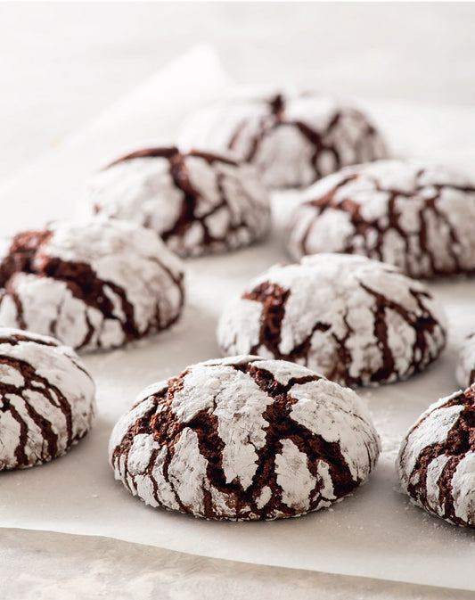 Gluten-free Dairy-free chocolate crinkle cookies