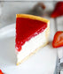 Vegan Vanilla Strawberry cheesecake