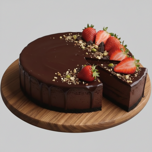 Gluten-free Sugar-free Raw Vegan Chocolate Cake
