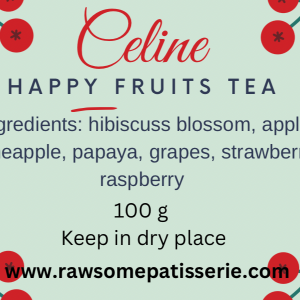 Happy tea fruits ingredients