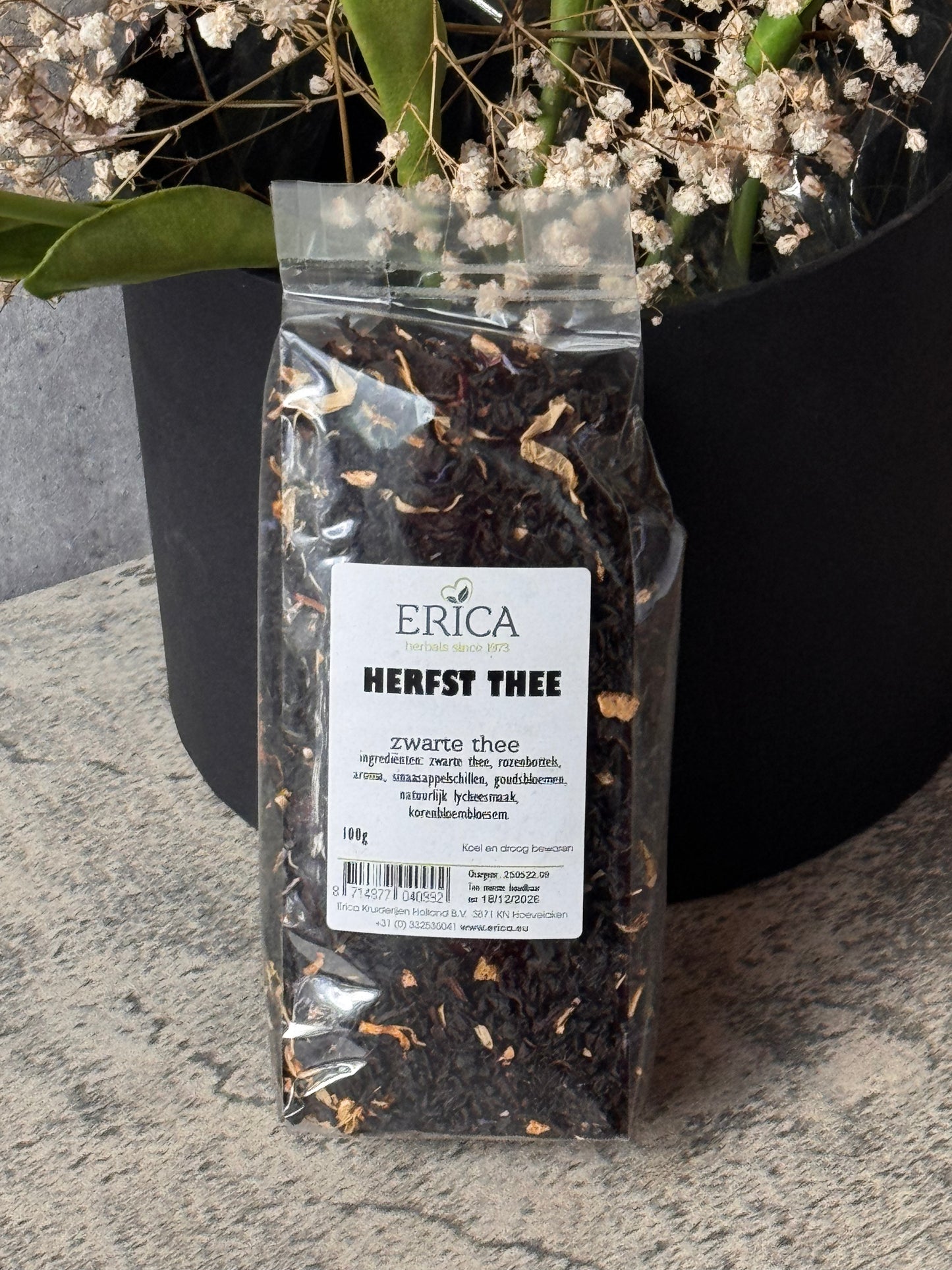 Autumn black herbal tea