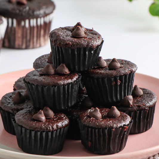Gluten-free Vegan Double Chocolate Muffins