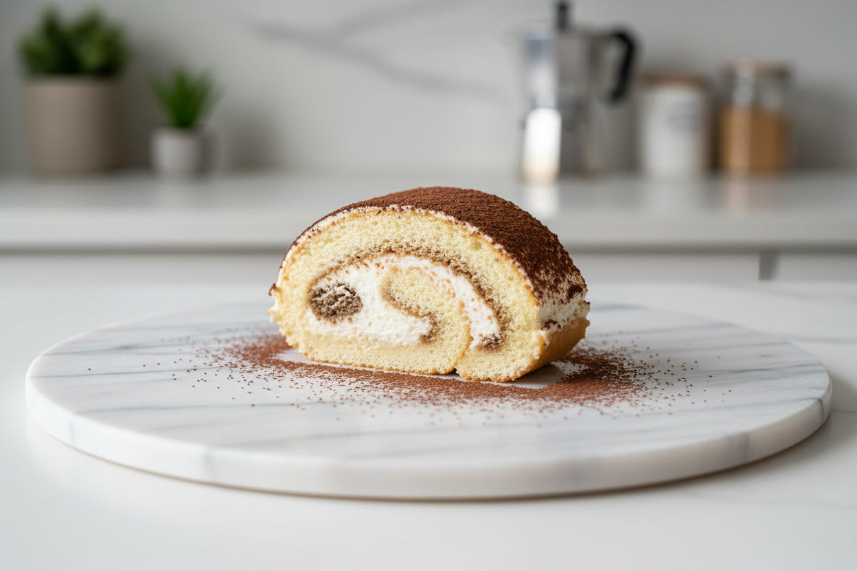 gluten-free sugar-free tiramisu roll 