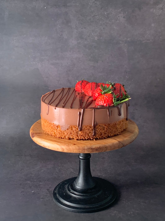 Low calorie high protein Chocolate Mousse Cake