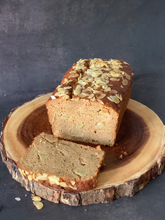 Gluten-free Apple  Walnut Cinnamon Loaf