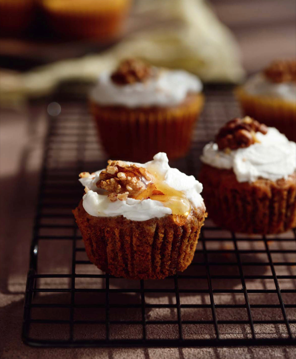 Gluten-free Low Calorie Carrot Cupcakes