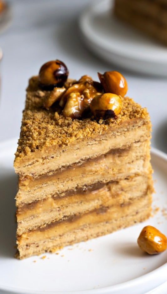 Vegan Caramel Honey Cake