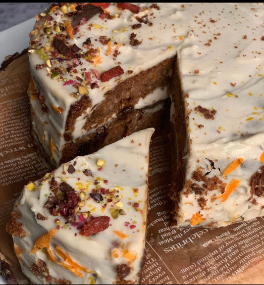 Gluten-free Low FODMAP carrot and orange cake