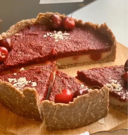 Raw Vegan Almond Cherry Tart