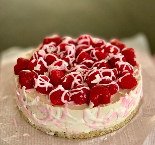 Coconut Raspberry  raw vegan cheesecake