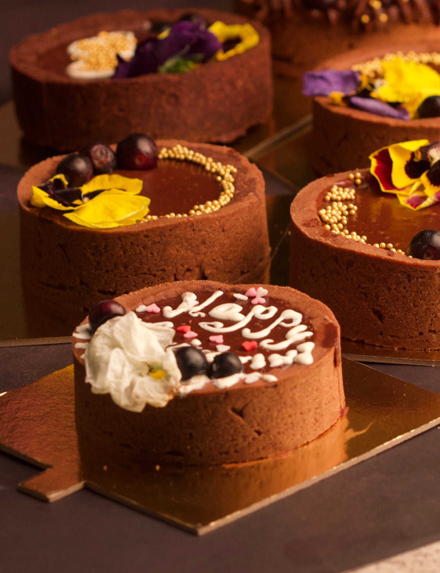 Low Calorie Double chocolate blueberry tea cakes