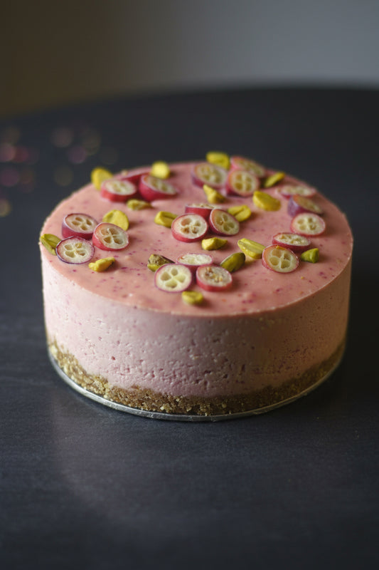 Gluten-free Vegan Cranberry Orange Cheesecake
