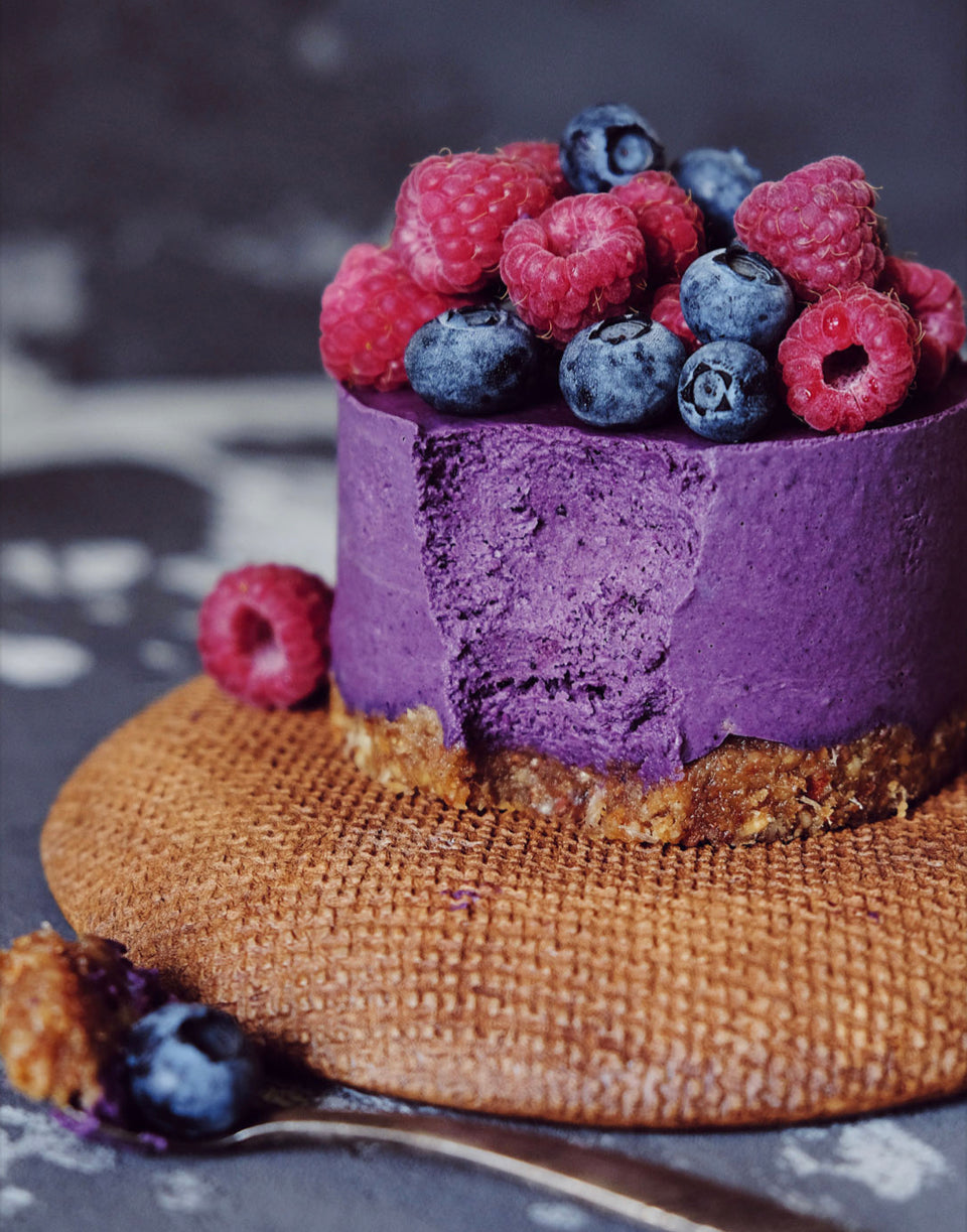 Vegan Raw Blueberry Cheesecake