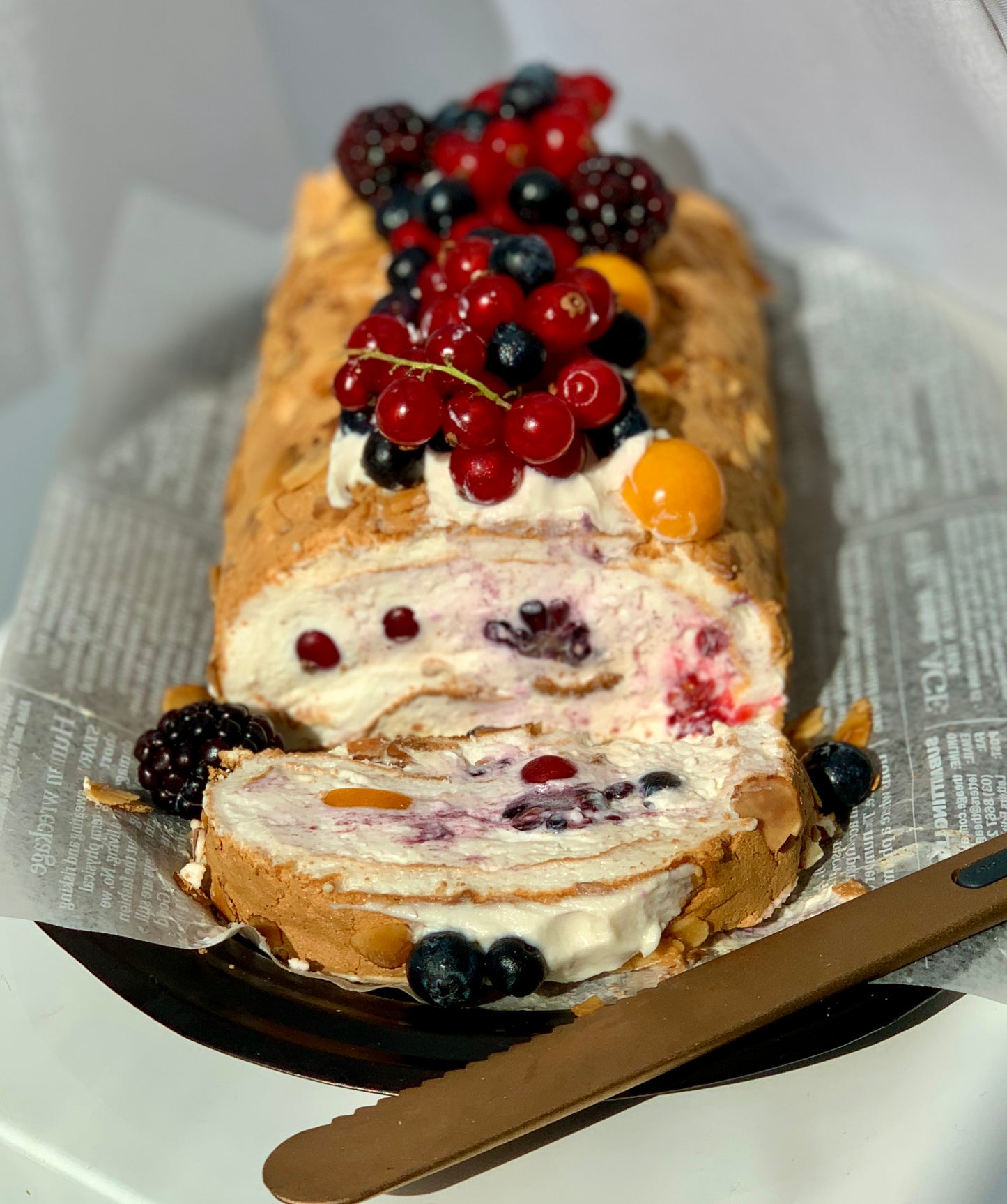 Gluten-free -free Swiss Meringue Roll