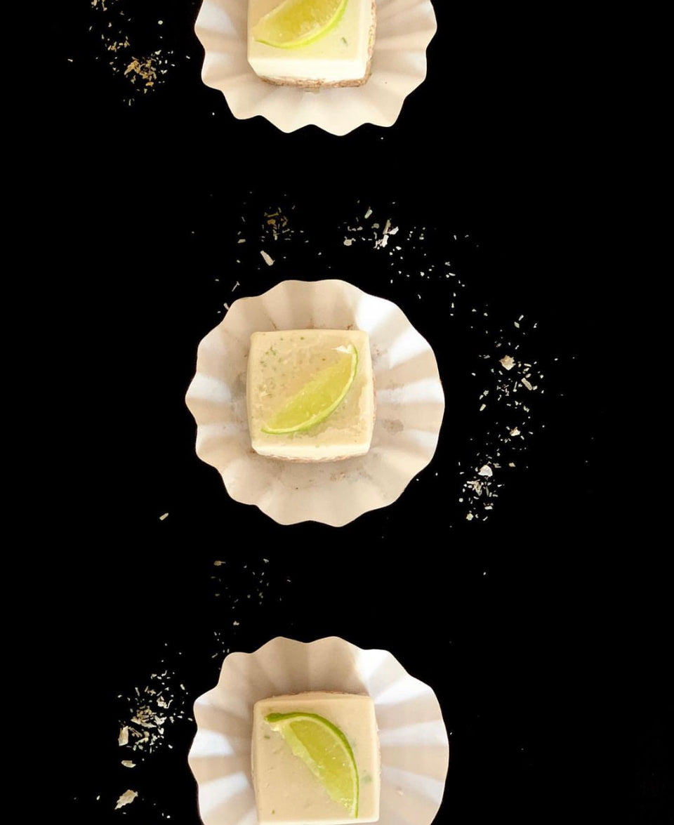 Gluten-free Raw Vegan Coconut Lime mini desserts