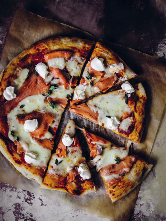 Gf Smoked Salmon pizza