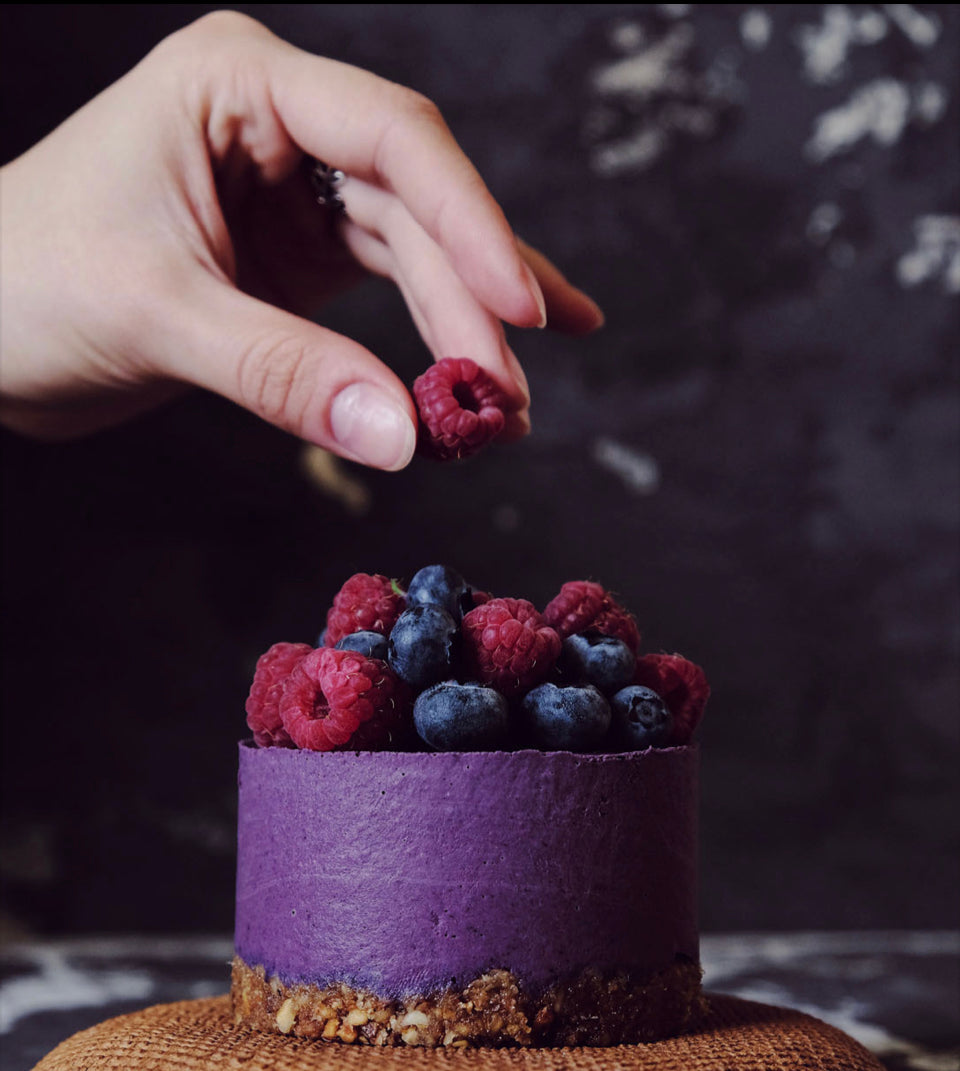 Vegan Raw Blueberry Cheesecake