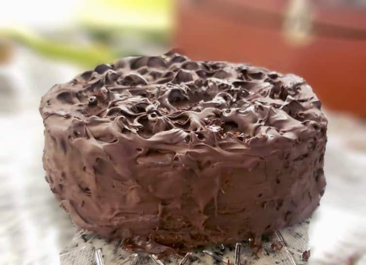 Gluten-free Vegan Chocolate Strawberry Cake