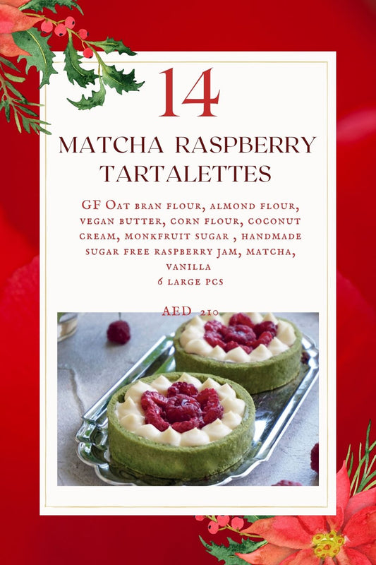 Matcha raspberry tartalettes