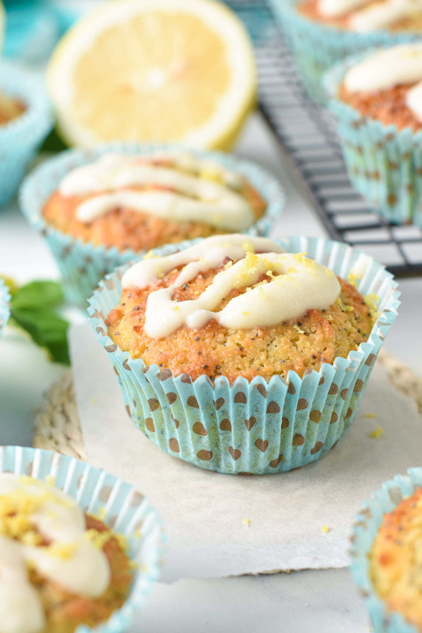 Keto Dairy Free Lemon chia seed muffins